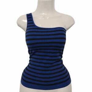 F&F - Striped One Shoulder Tank Top